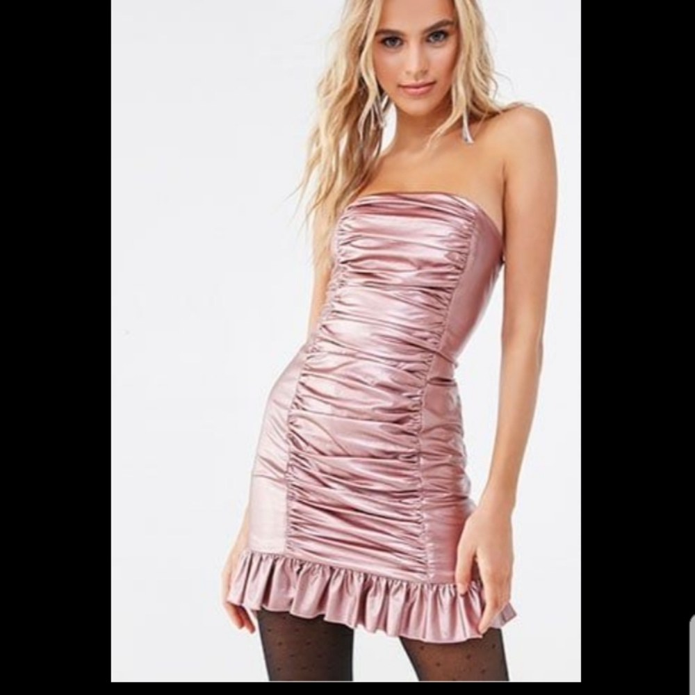 Forever 21 Party Collection Faux leather dress NWT